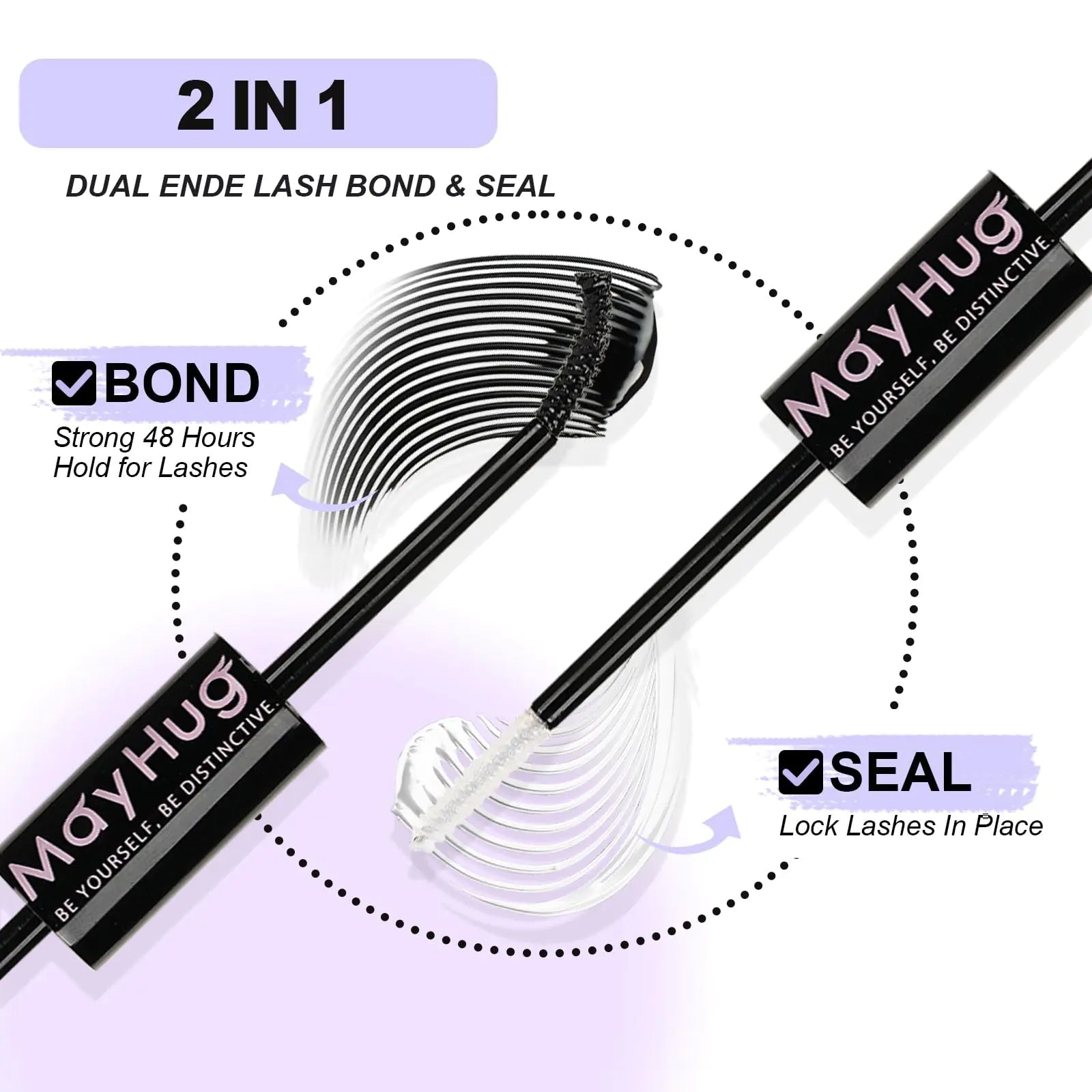 Lash Bond and Seal Cluster Eyelash Extension Bond & Seal DIY Eyelash Extension Bond & Seal DIY Extensions Bond Clusters Lashes Applicator Lash and Cluster Glue Z-Bond&Seal