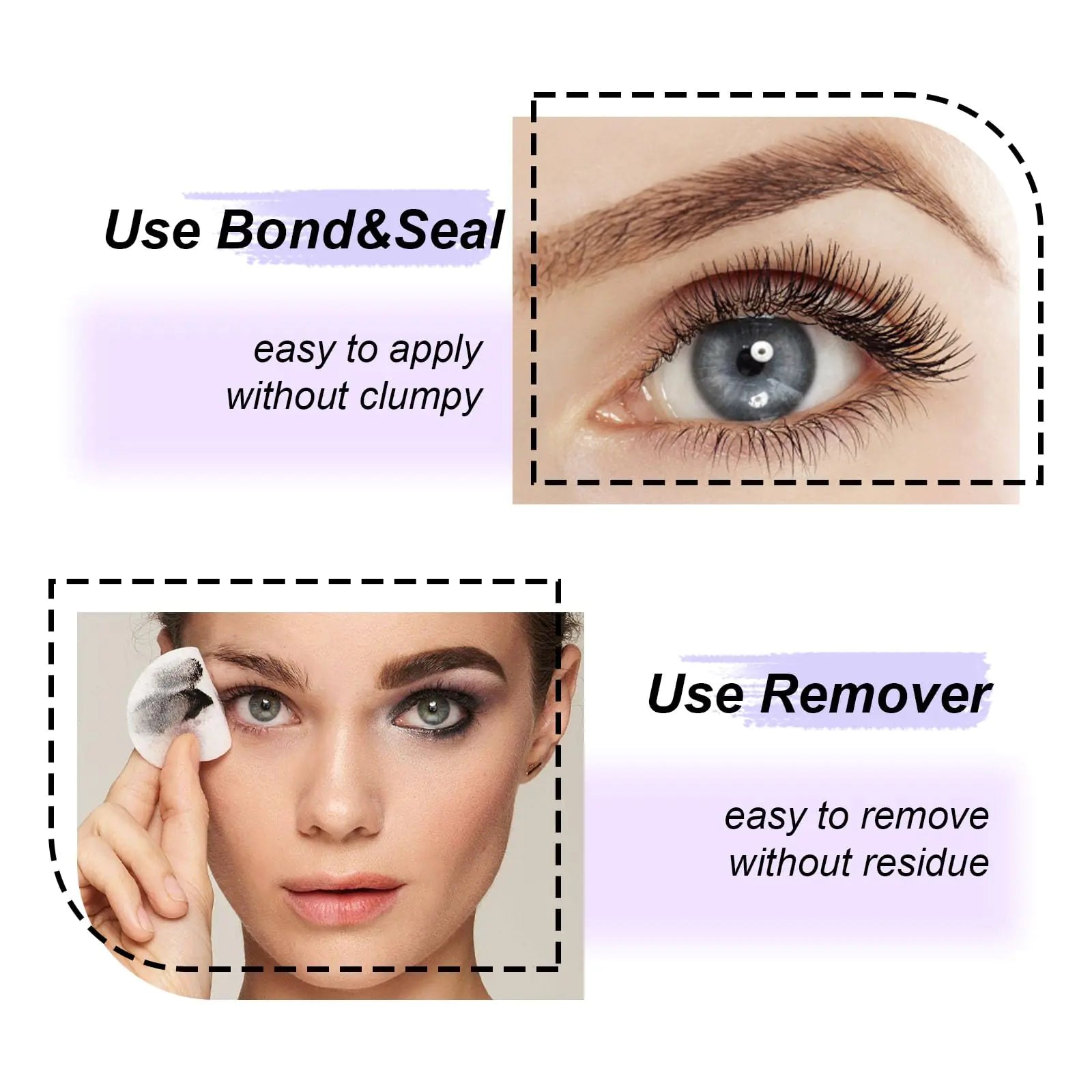 Lash Bond and Seal Cluster Eyelash Extension Bond & Seal DIY Eyelash Extension Bond & Seal DIY Extensions Bond Clusters Lashes Applicator Lash and Cluster Glue Z-Bond&Seal