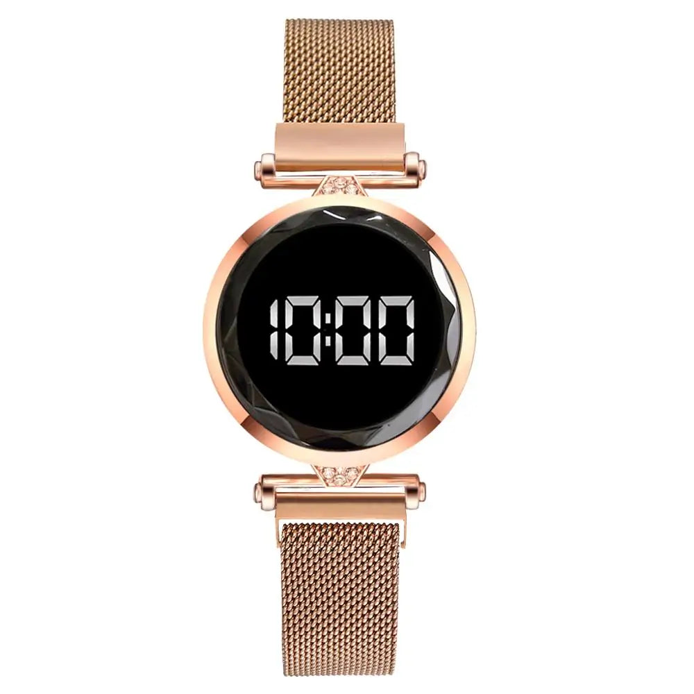 Rose Gold Magnetic Bracelet Watch