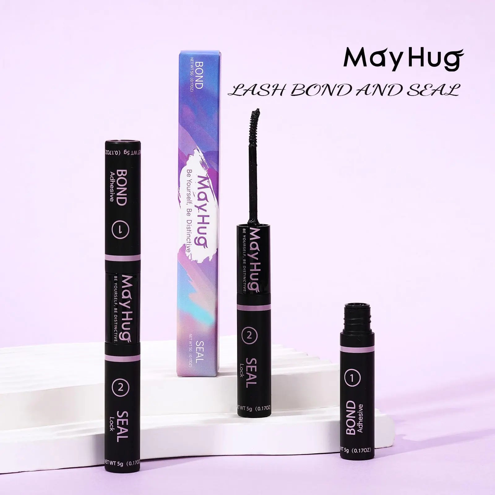 Lash Bond and Seal Cluster Eyelash Extension Bond & Seal DIY Eyelash Extension Bond & Seal DIY Extensions Bond Clusters Lashes Applicator Lash and Cluster Glue Z-Bond&Seal