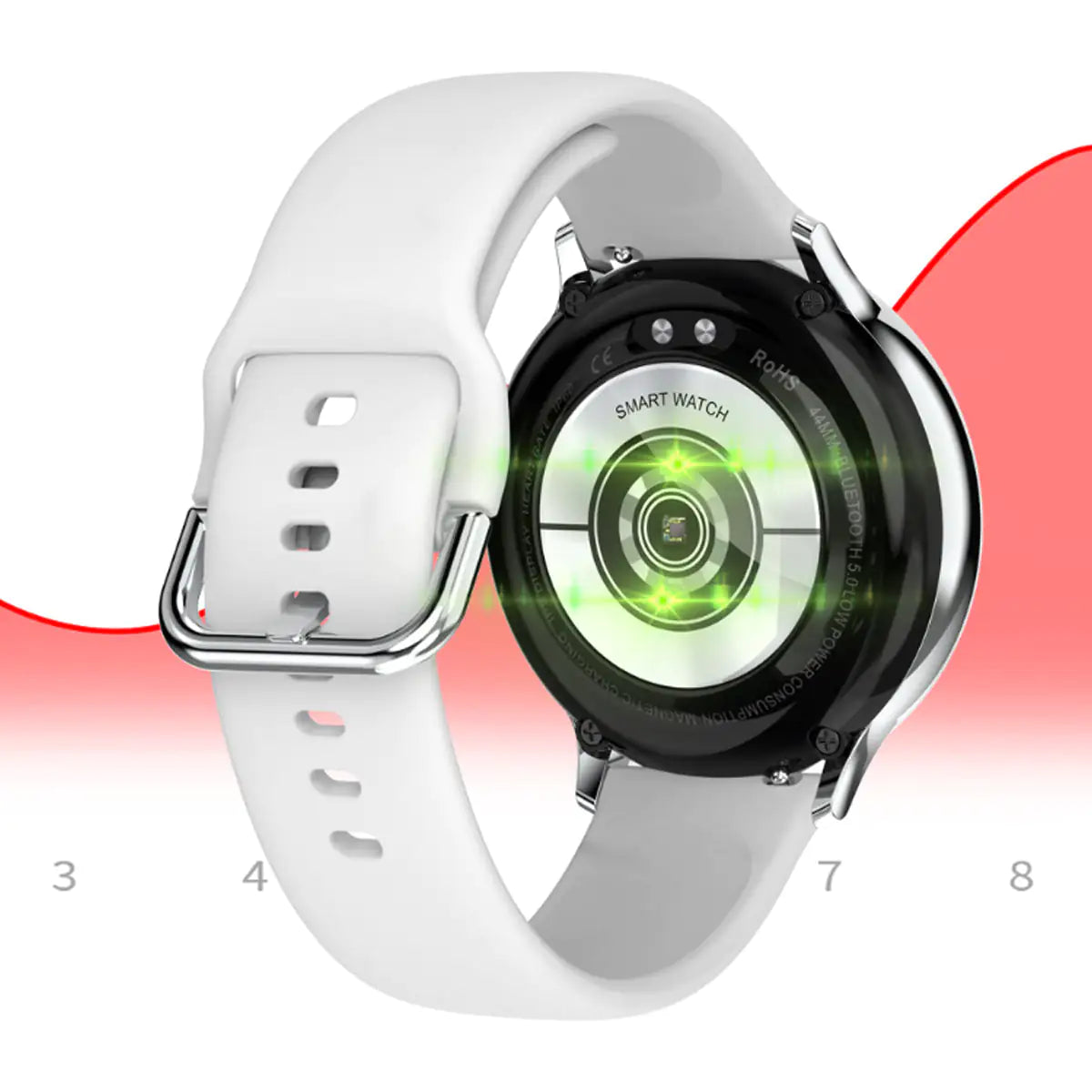 Smart Watch Round Face  Health Monitoring and Activity Tracker