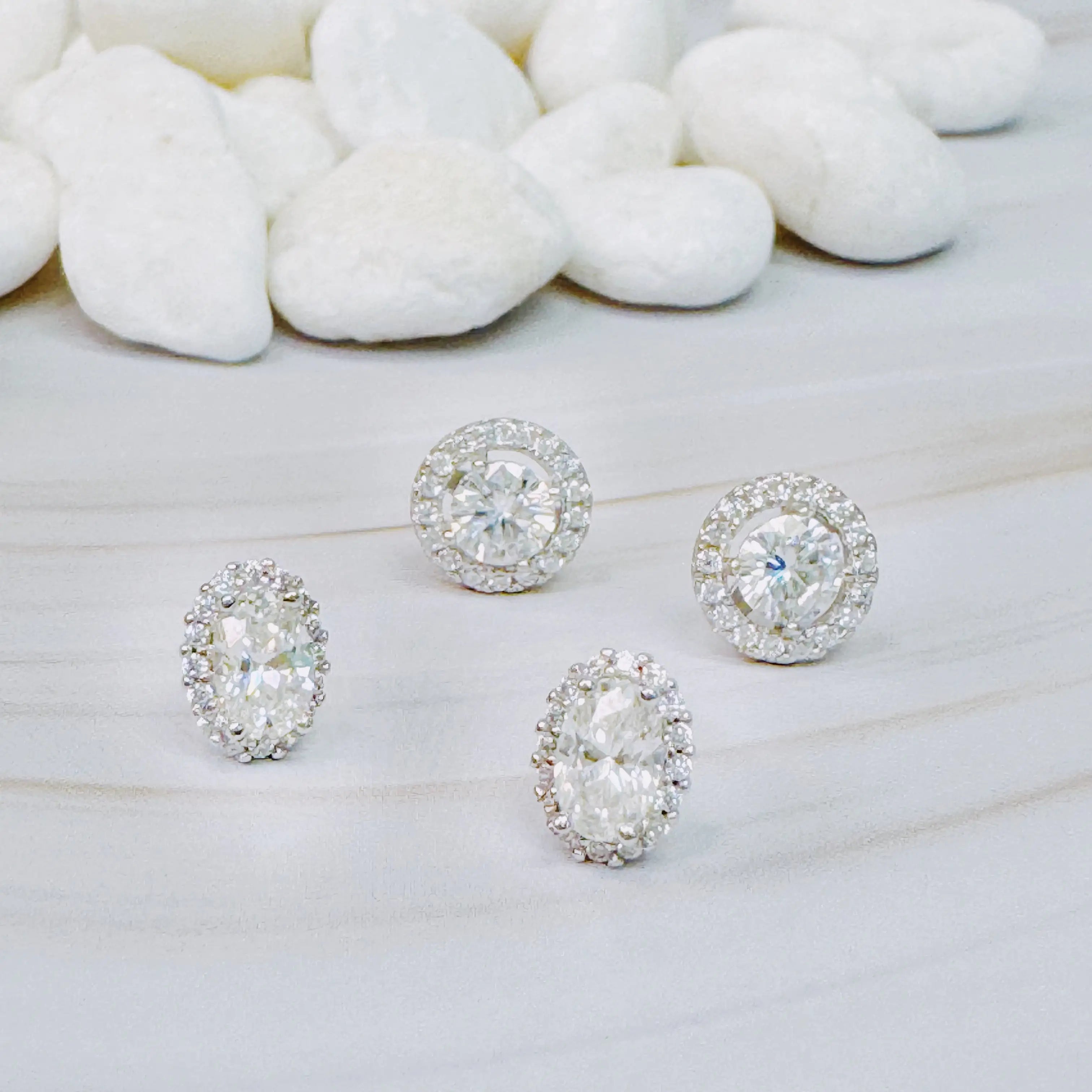 Absolute Sparkle Moissanite Stud Earrings