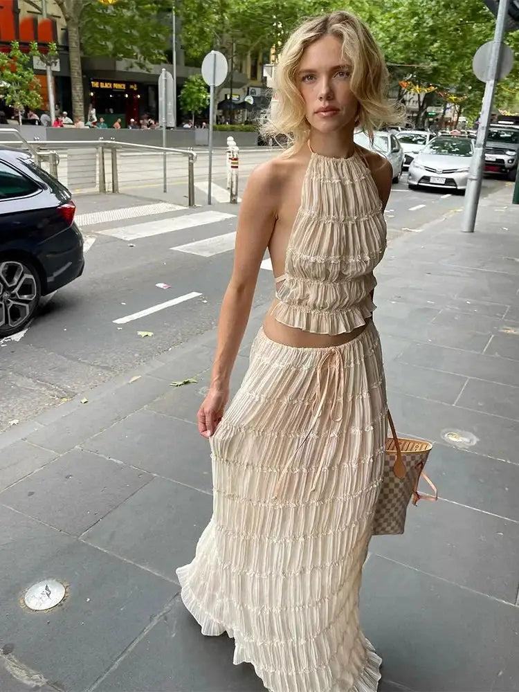 Backless Beauty Maxi Ensemble