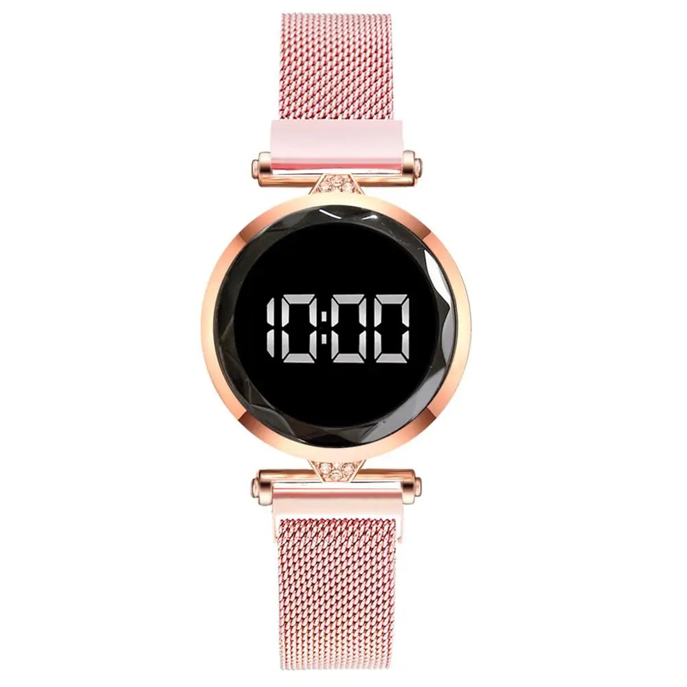 Rose Gold Magnetic Bracelet Watch