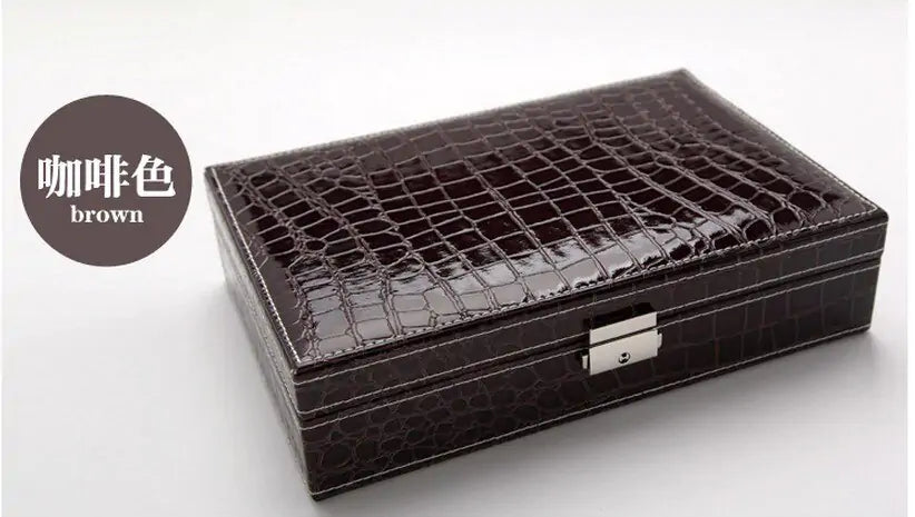 Cosmetic Leather Jewelry Box