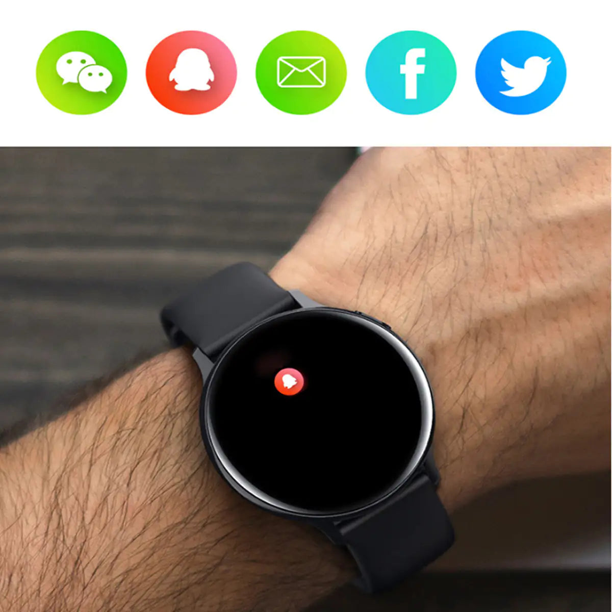 Smart Watch Round Face  Health Monitoring and Activity Tracker