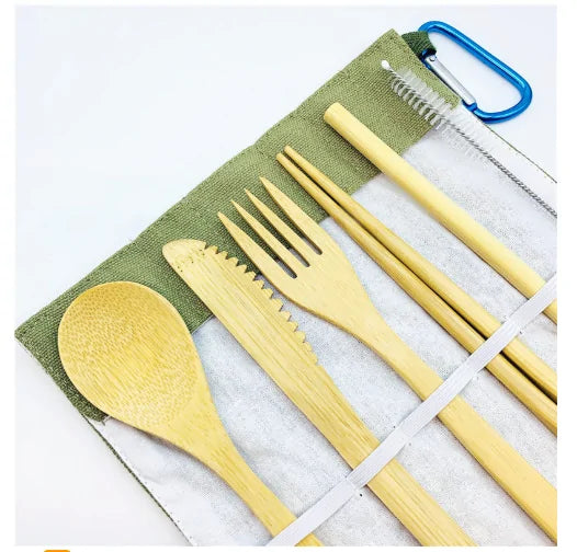 Portable Eco Friendly Bamboo Cutlery