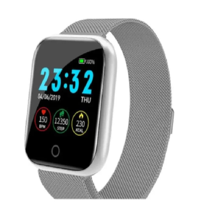 Steel and Silicone Smart Watch