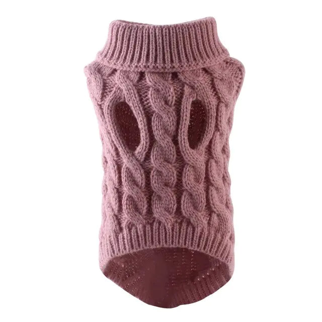 Turtleneck Knitted Pet Clothing