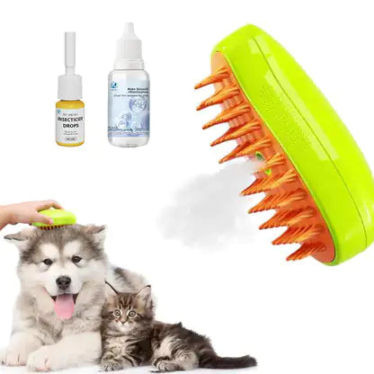 Rechargeable Steam Pet Brush